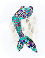 Emerald Mosaic Mermaid Tail